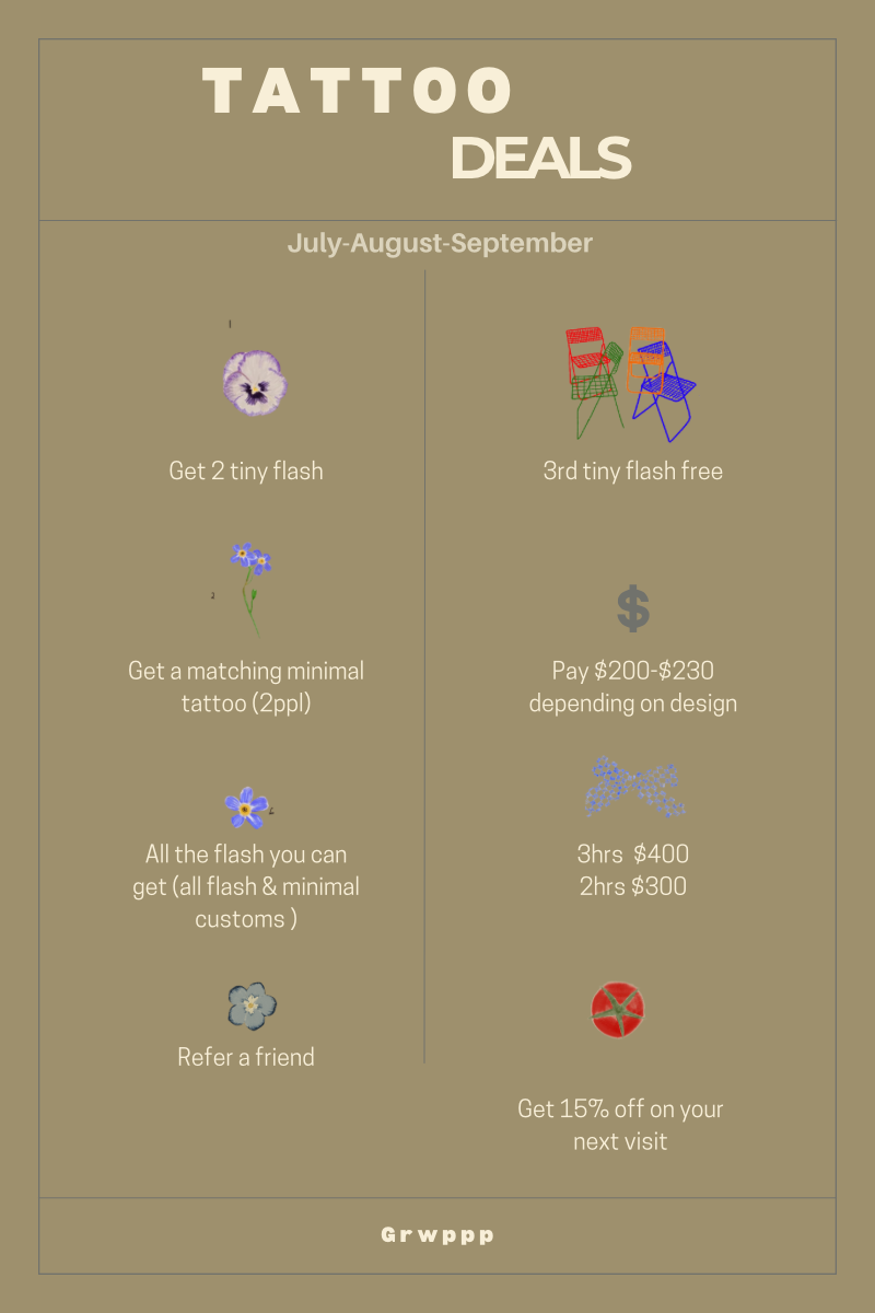 TATTOO DEALS
