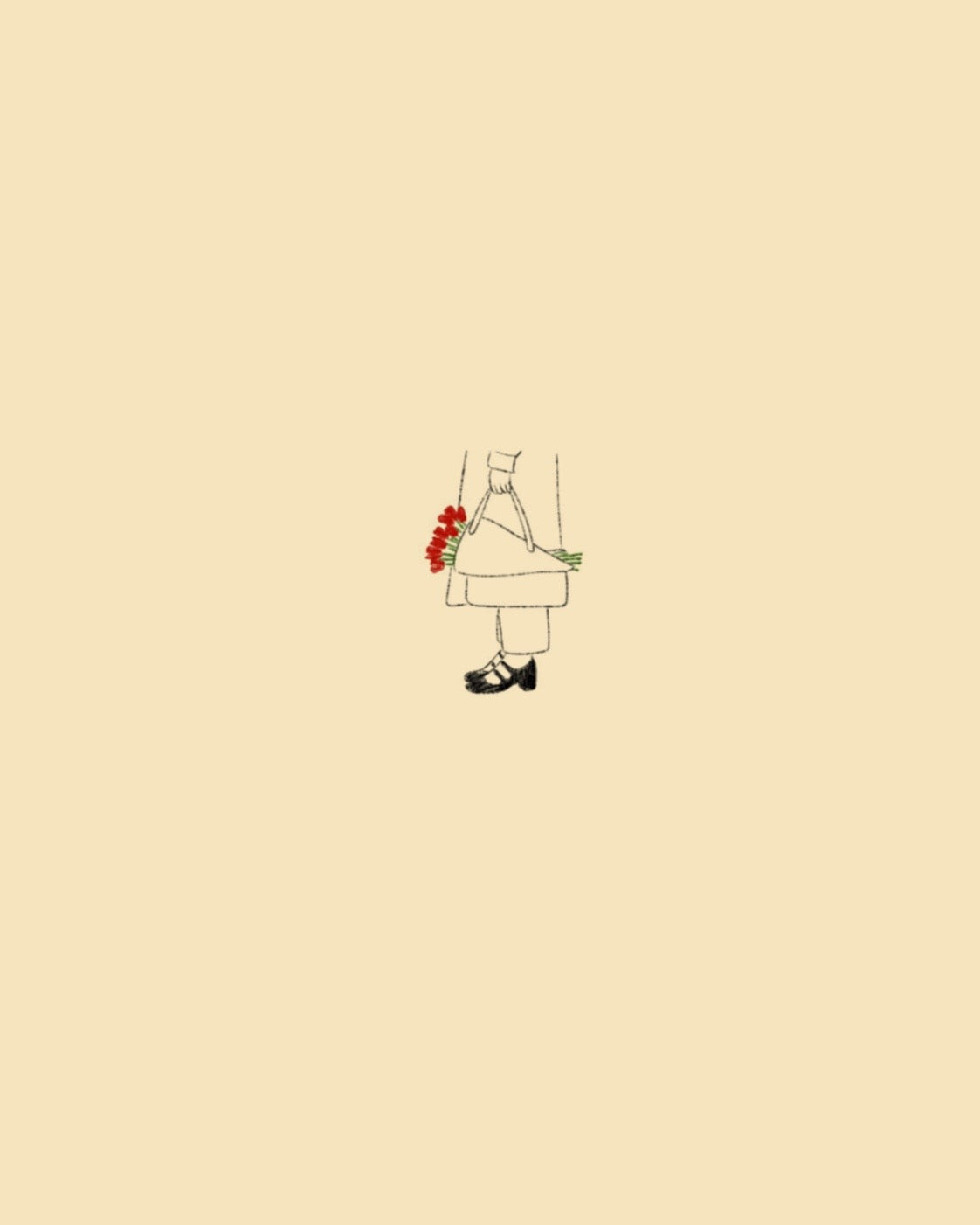 Carrying flowers