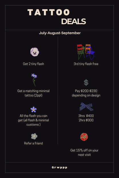 TATTOO DEALS