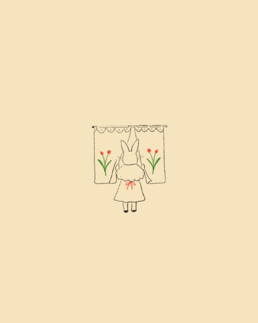By the window