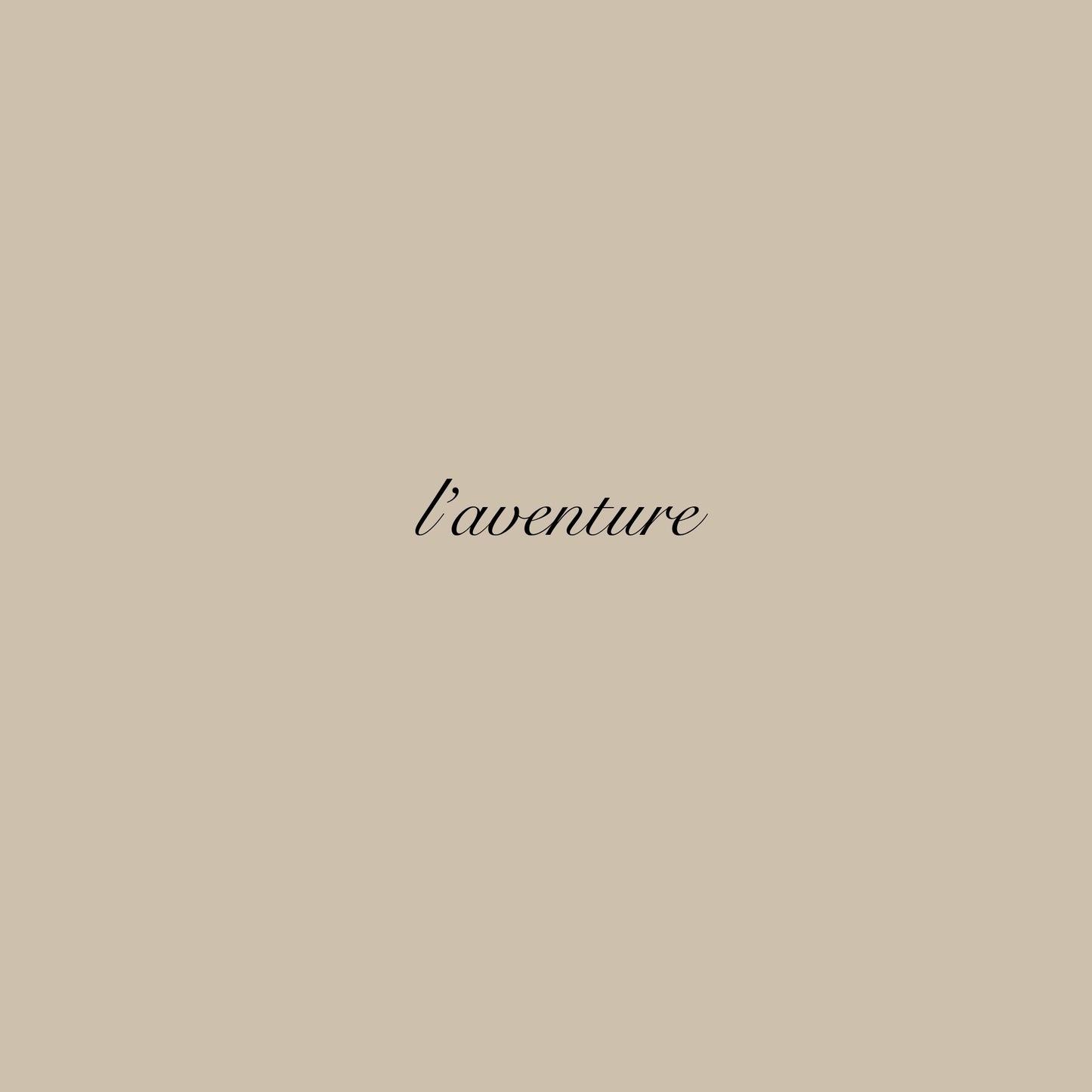 “l’aventure” script